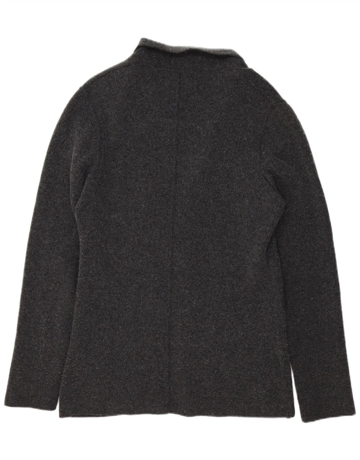 Jaqueta blazer masculina Liu Jo de malha com 3 botões Reino Unido 42 XL lã cinza