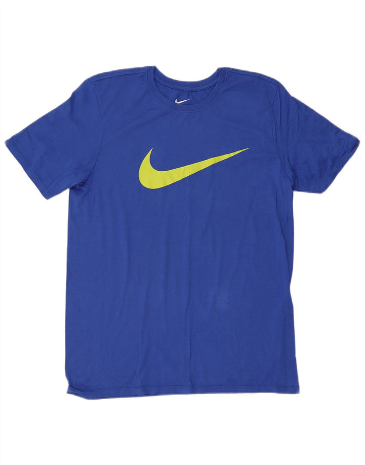 Camiseta Nike Masculina Athletic Fit Graphic Top Azul Médio