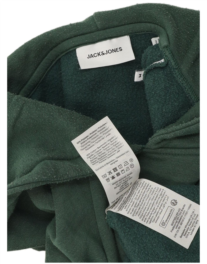 Jack & Jones moletom com capuz masculino médio algodão verde