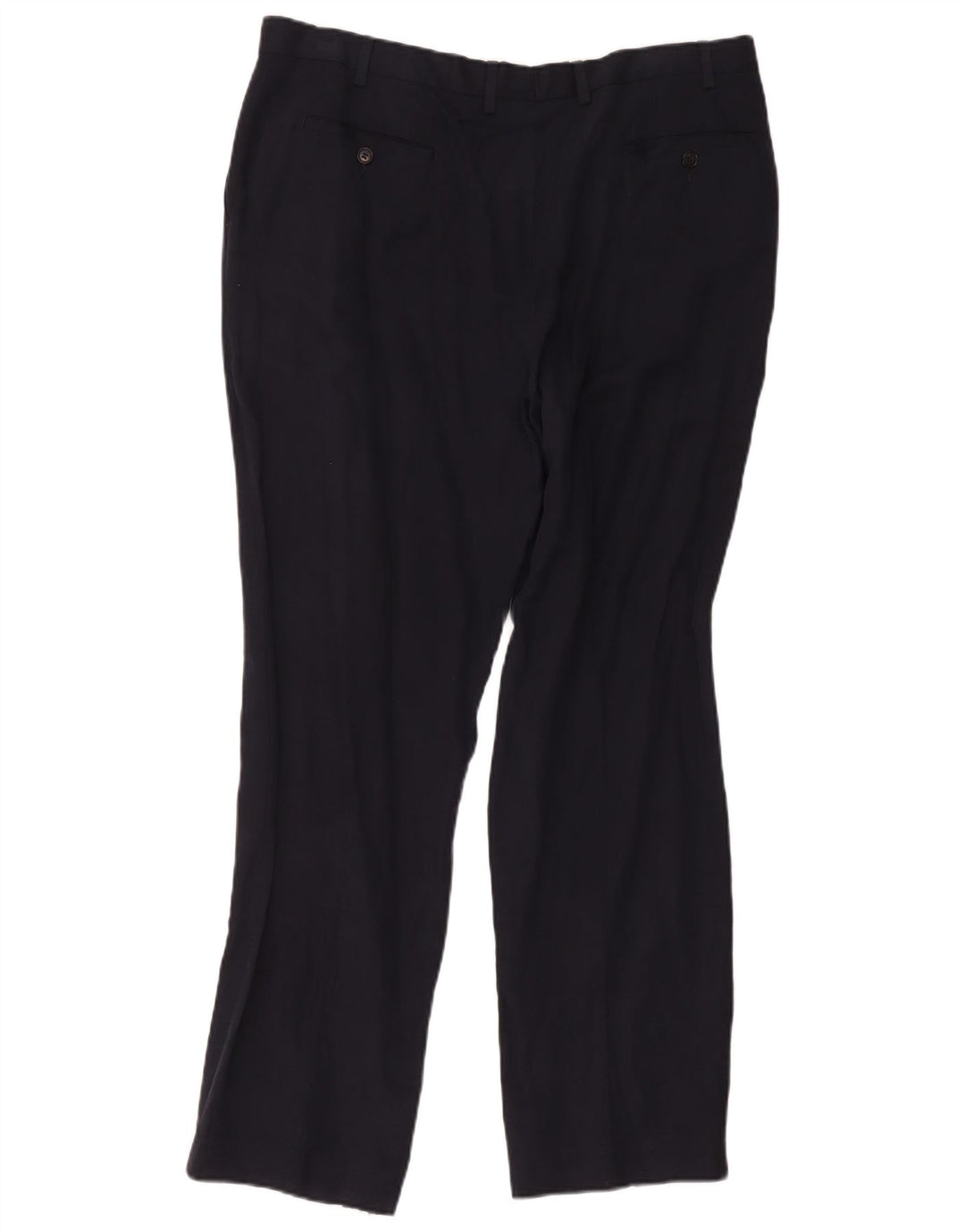 Calça masculina Marks & Spencer Pegged Suit W40 L33 Azul Marinho Seda
