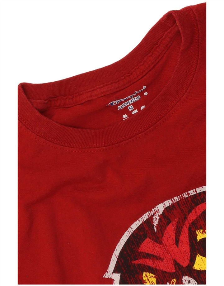 Camiseta gráfica masculina Champion Top Médio Vermelho