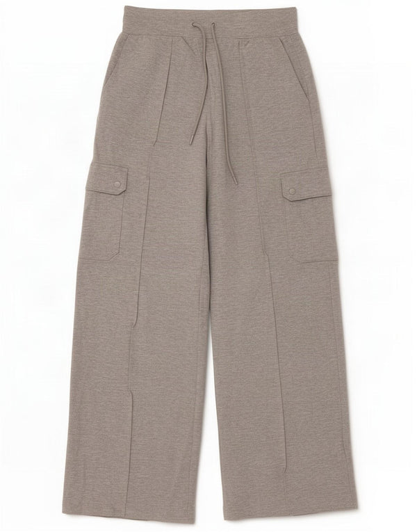 Calça esportiva feminina Marks & Spencer Cargo Reino Unido 10 pequena cinza manchada