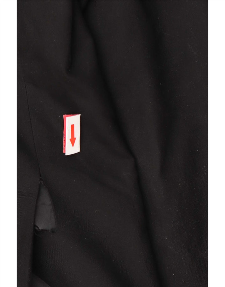 Jaqueta blazer masculina de 2 botões Marks & Spencer Reino Unido 40 poliéster preto médio