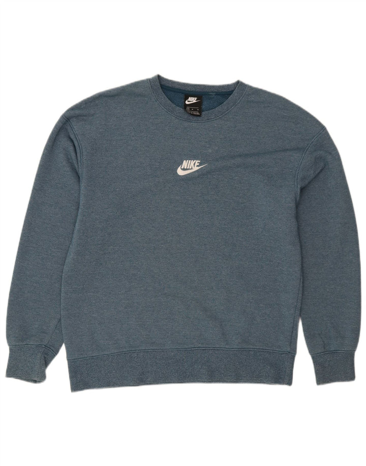 Nike Mens Moletom Jumper Médio Algodão Azul