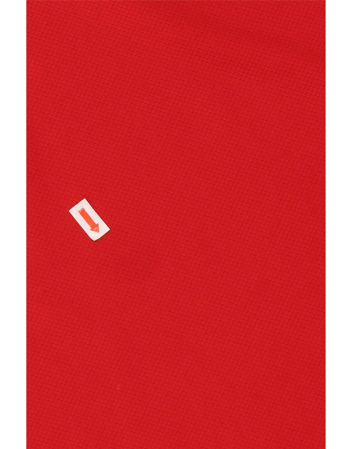 Camisa polo masculina Nike Dri Fit poliéster vermelho médio