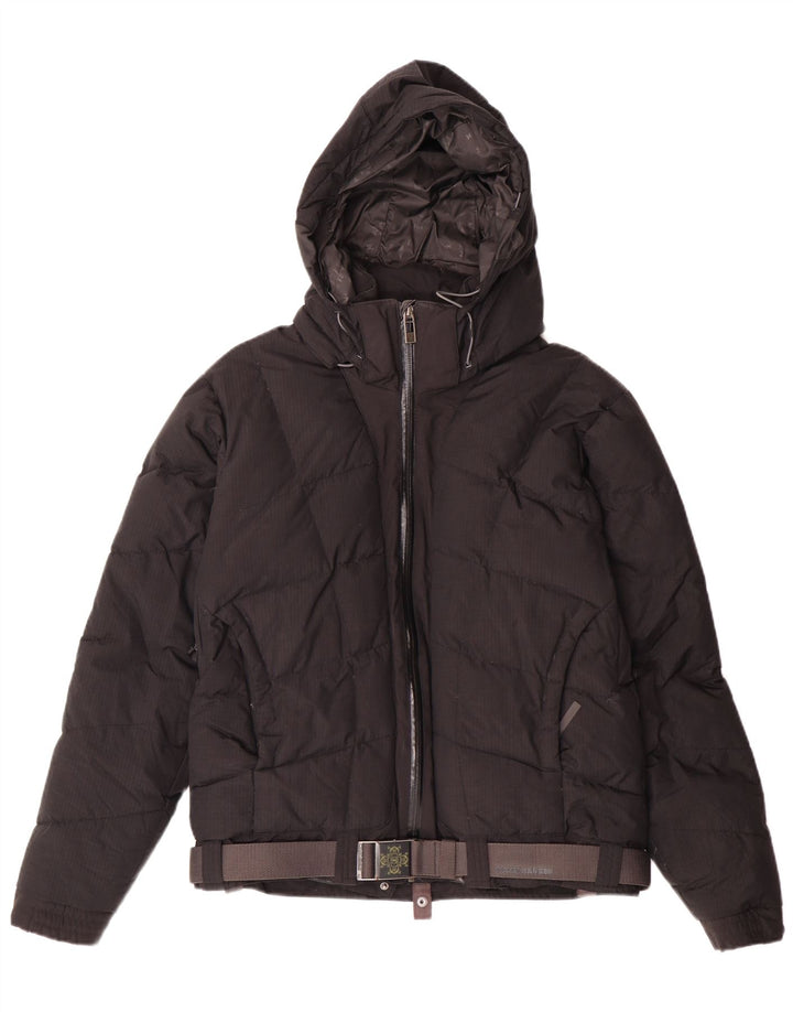 Jaqueta masculina acolchoada com capuz Helly Hansen Reino Unido 38 nylon preto médio