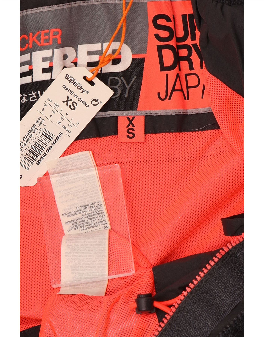 Jaqueta bomber superdimensionada feminina Superdry UK 6 XS cinza nylon