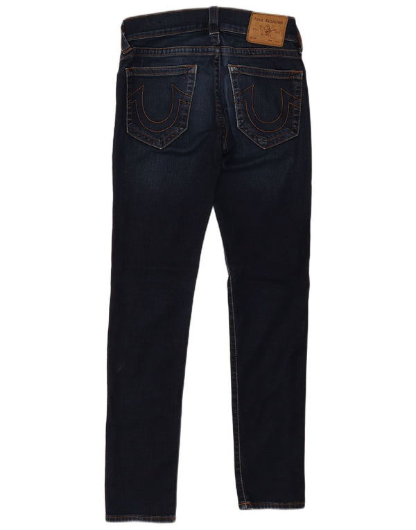 Jeans skinny feminino True Religion W28 L31 algodão azul marinho