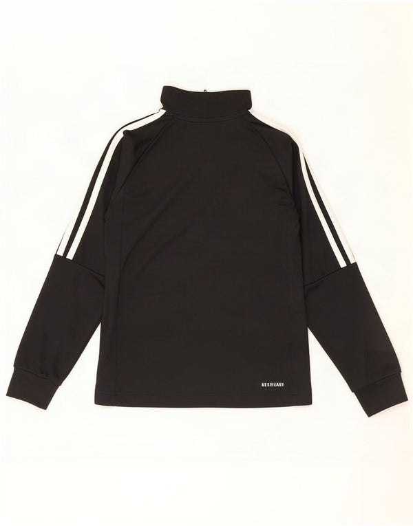 Adidas Meninos Aeroready Zip Neck Pullover Treino Top 9-10 Anos Preto