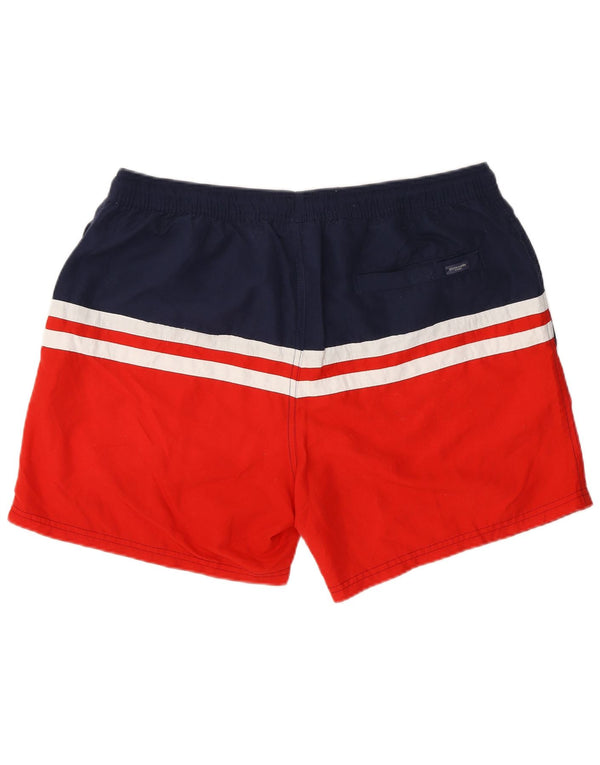 Shorts de natação masculino Pierre Cardin XL vermelho colorblock