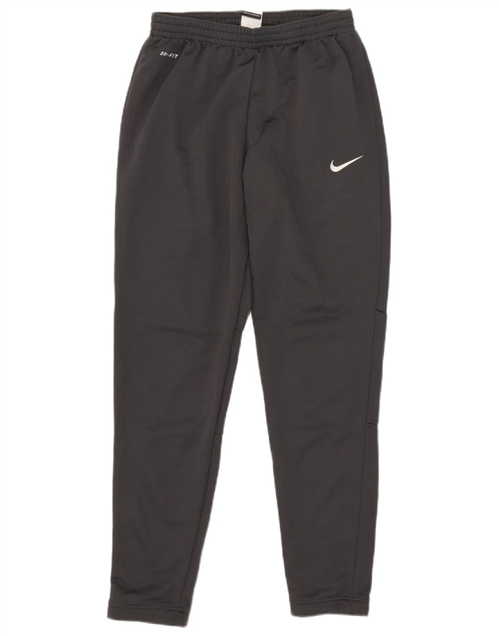 Calça de treino Nike masculina Dri Fit pequena cinza poliéster