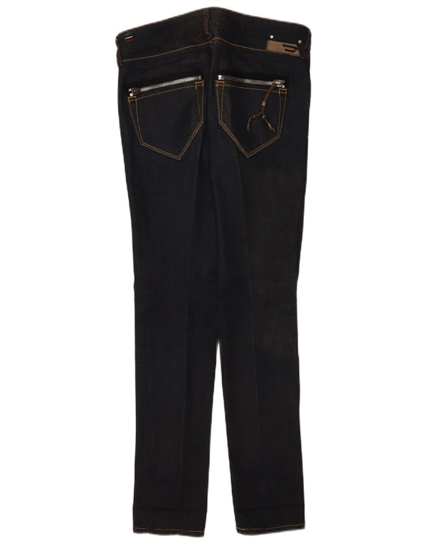 Jeans skinny feminino Diesel Clush cintura baixa W28 L32 algodão azul marinho