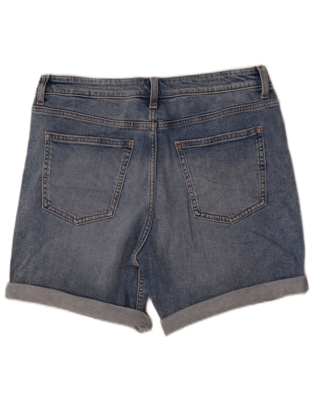 Shorts jeans feminino Marks & Spencer Boyfriend UK 12 médio W30 azul