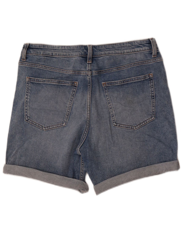 Shorts jeans feminino Marks & Spencer Boyfriend UK 12 médio W30 azul