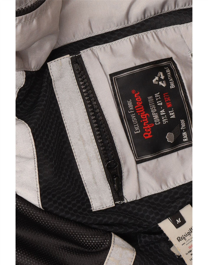 Jaqueta bomber feminina Refrigiwear UK 14 cinza médio colorblock