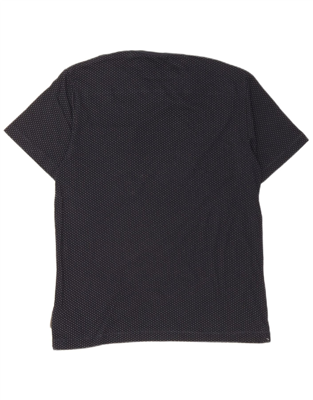 Camiseta masculina French Connection Top médio algodão manchado azul marinho