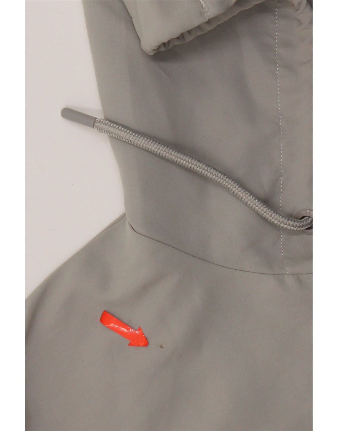 Suéter masculino Fila com capuz e zíper pequeno cinza colorblock poliéster