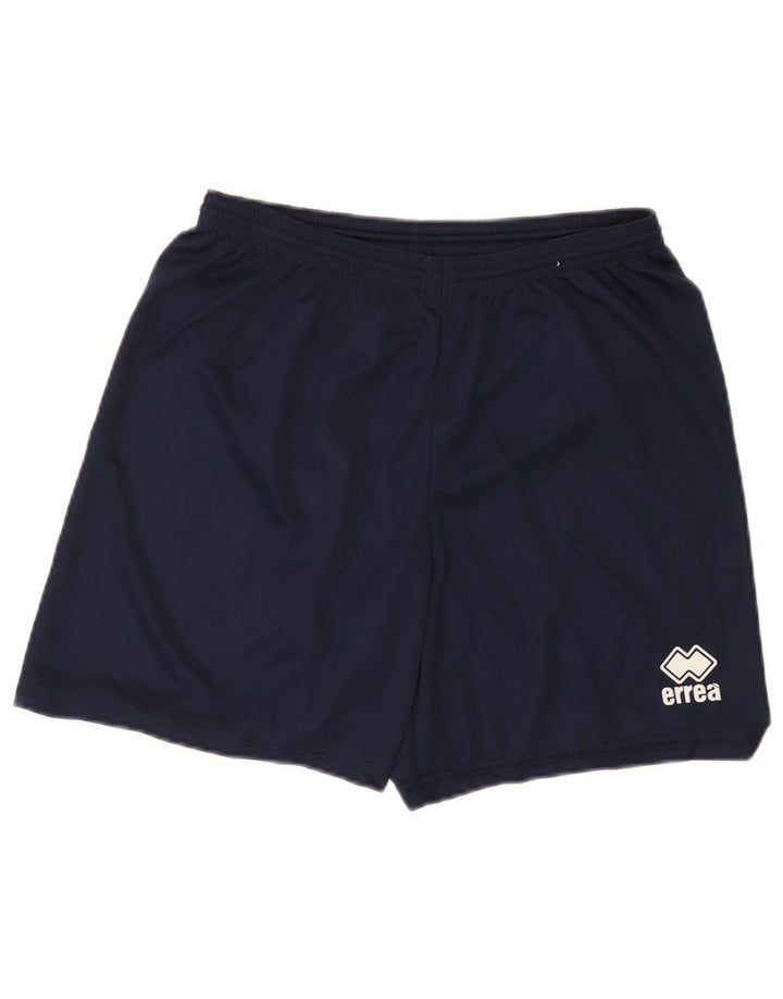Errea Mens Sport Shorts Médio Azul Marinho Poliéster