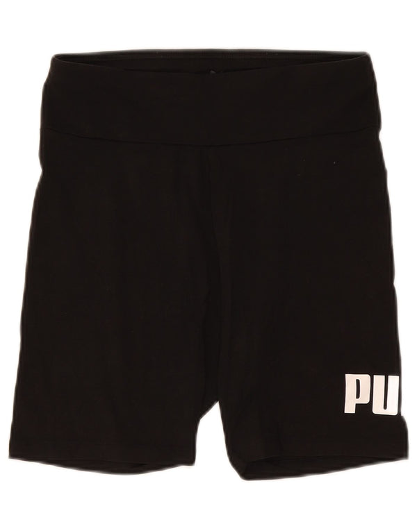 Shorts esportivos gráficos femininos Puma UK 12 médio preto
