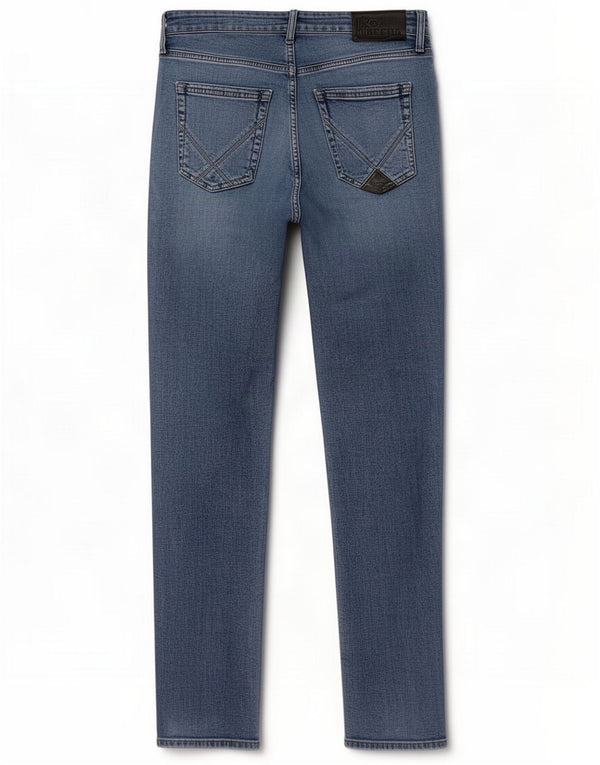 Roy Rogers Mens Slim Jeans W33 L32 Azul Algodão