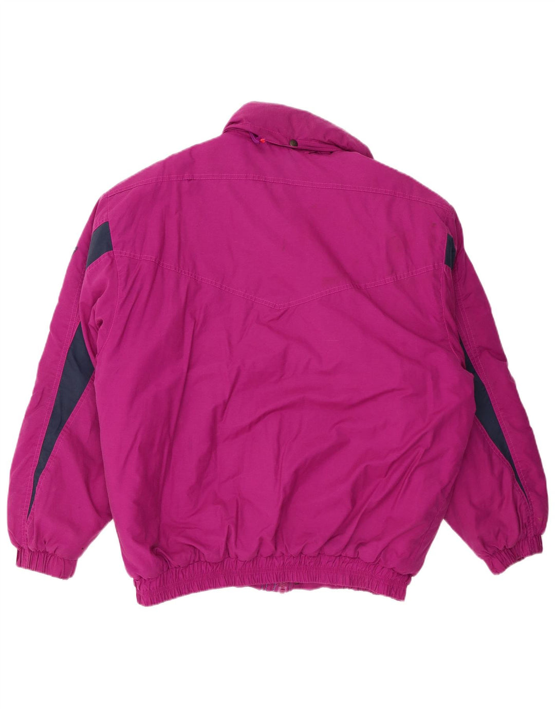 Jaqueta masculina acolchoada com capuz Brugi IT 48 poliéster Colourblock roxo médio
