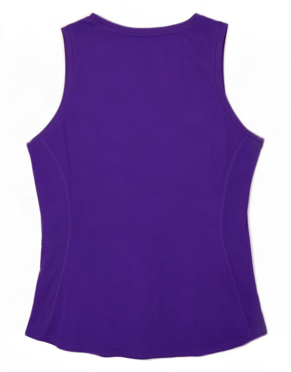 Nike Womens Dri Fit Vest Top UK 14 Grande Roxo Poliéster