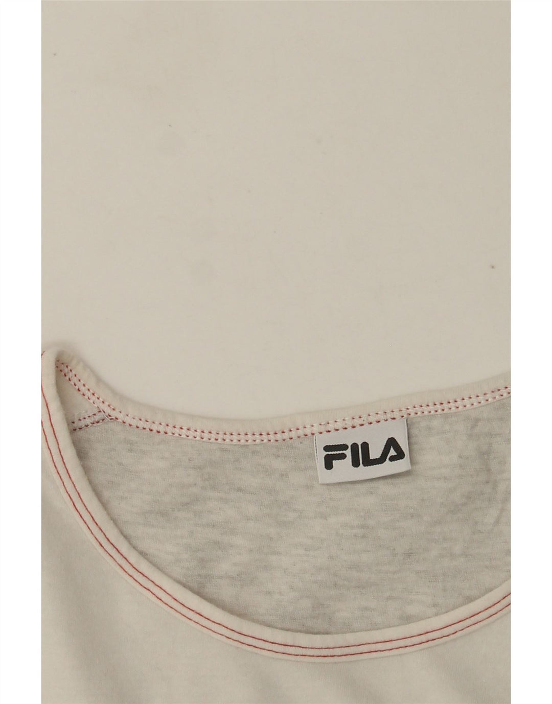FILA Top gráfico feminino manga comprida UK 12 cinza médio manchado