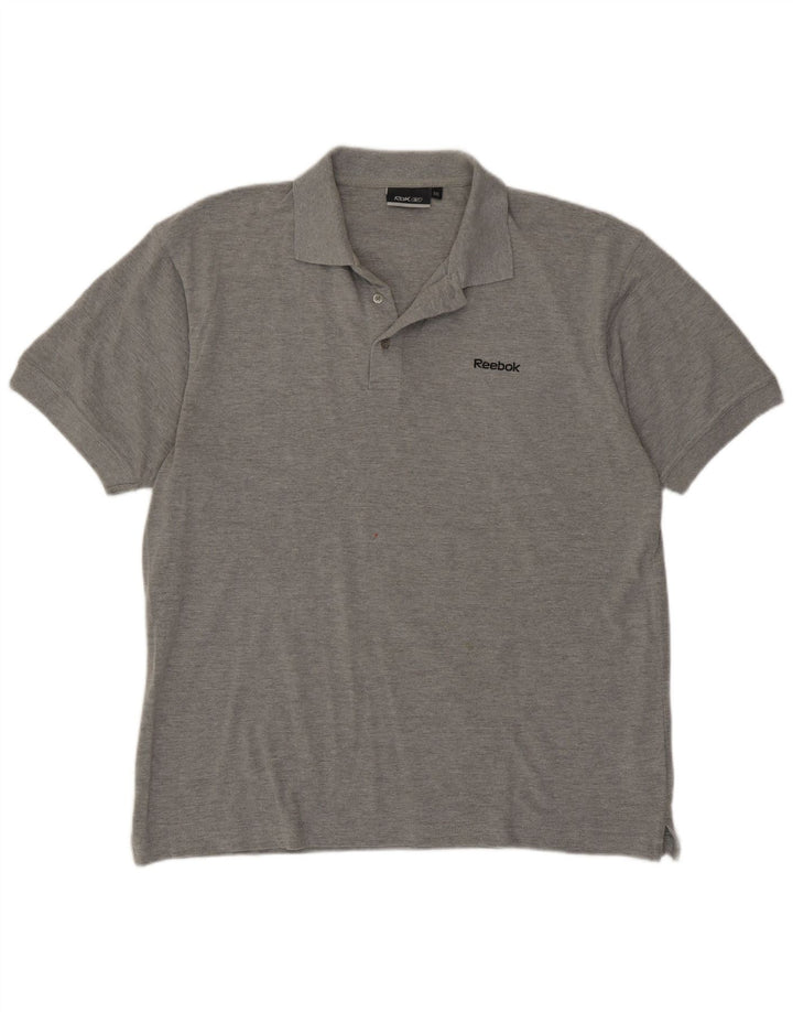 Camisa polo masculina Reebok 2XL algodão cinza