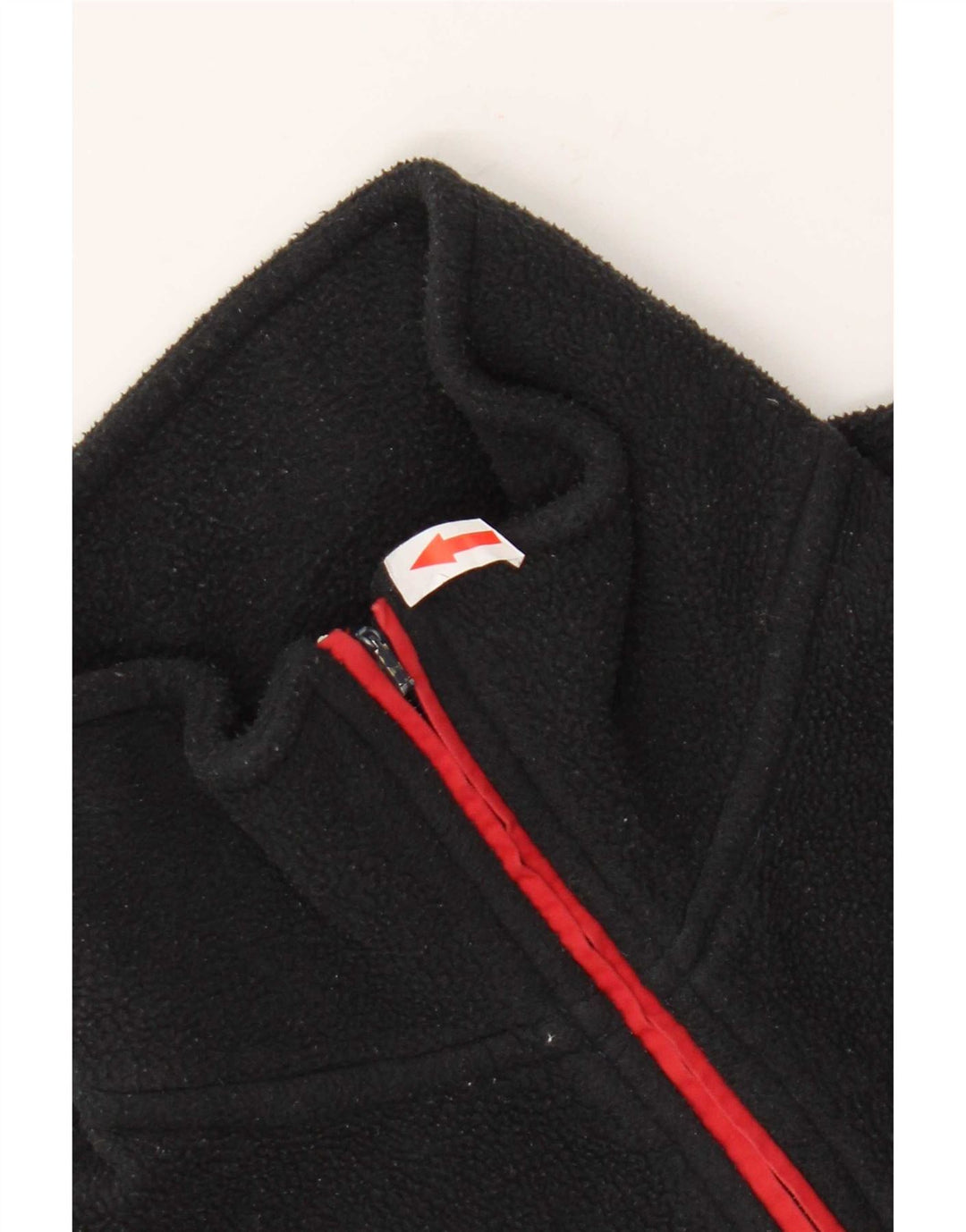 Suéter de lã masculino K-Way com zíper e gola média listrado preto