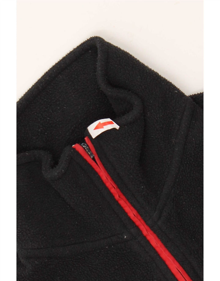 Suéter de lã masculino K-Way com zíper e gola média listrado preto
