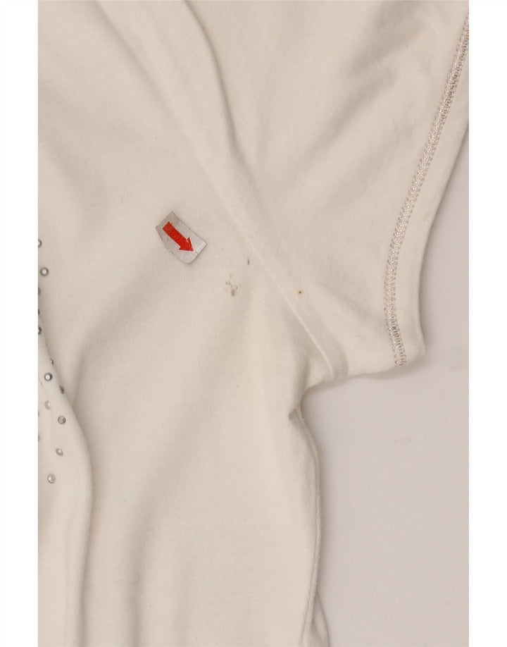 Camisa polo feminina GAS UK 18 XL algodão branco