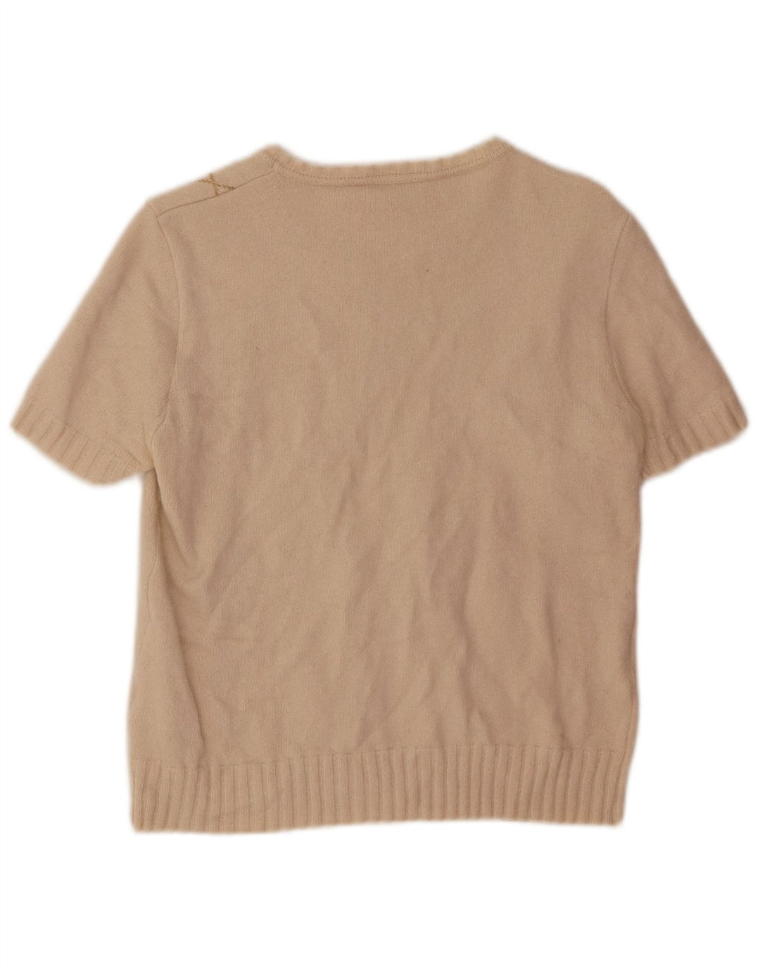 Suéter feminino BASLER com gola canoa EU 38 Médio Bege Argyle/Diamante