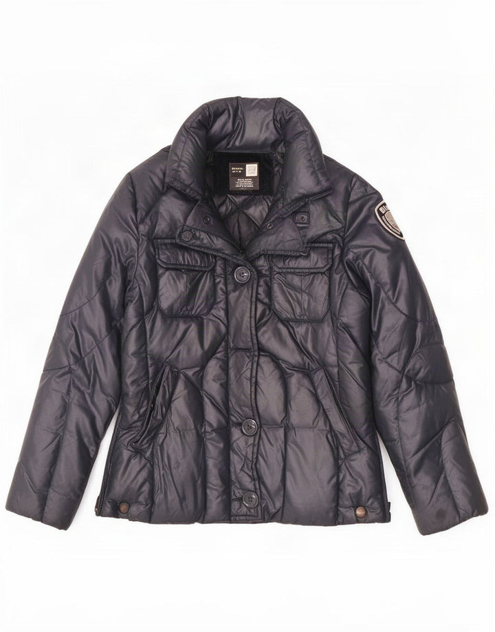 Jaqueta acolchoada para meninas Blauer 7-8 anos Poliamida azul marinho