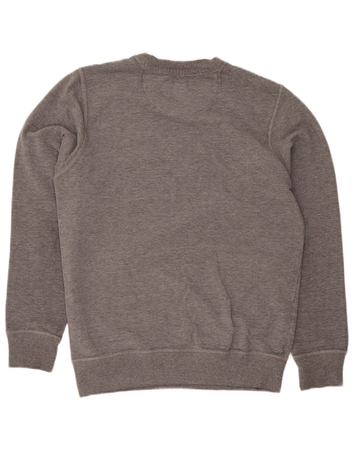 North Sails moletom gráfico masculino jumper pequeno algodão manchado cinza