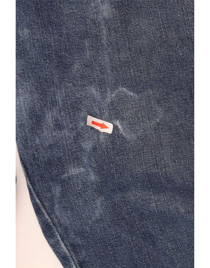 Wrangler Mens Cargo Straight Jeans W30 L30 Azul Algodão