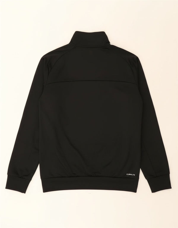 Adidas Mens Tracksuit Top Jacket UK 36/38 Pequeno Poliéster Preto