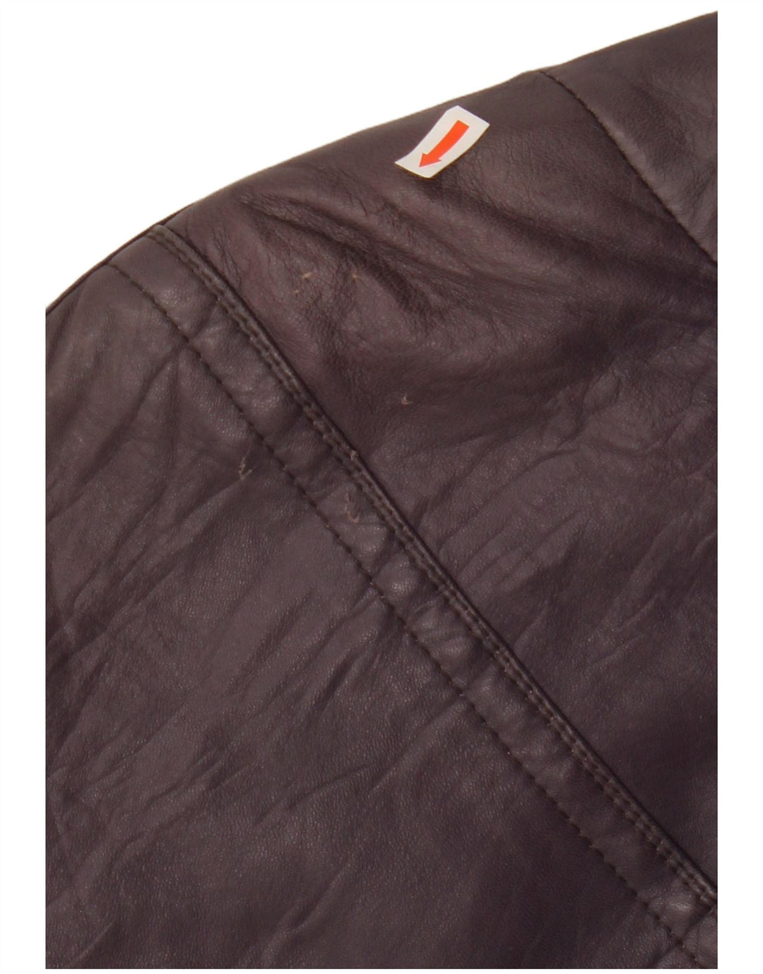 Casaco de couro feminino VINTAGE EU 48 2XL couro roxo