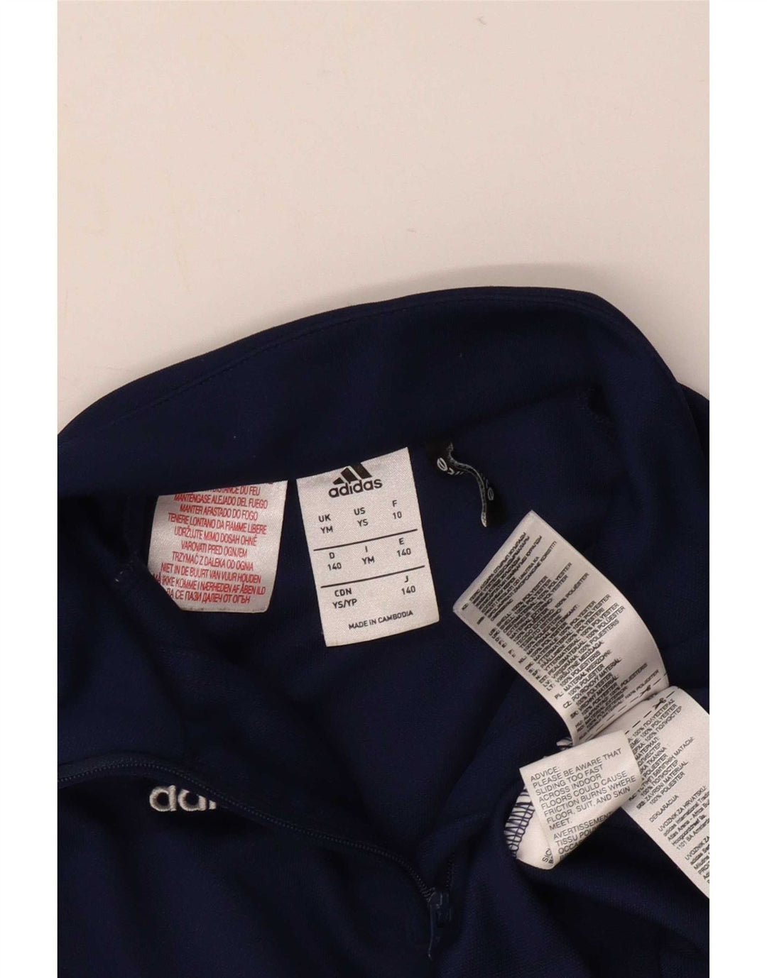 Adidas Meninos Climalite Pullover Treino Top 9-10 Anos Médio Azul Marinho