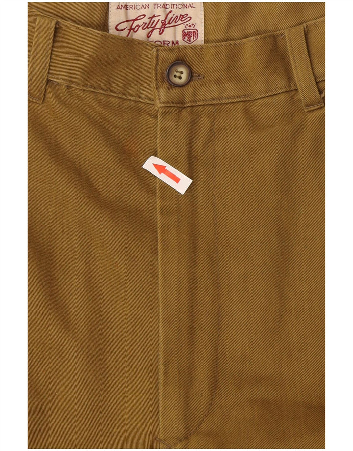 Calça Chino Pegged Masculina Uniforme IT 48 Algodão Médio W32 L30 Khaki