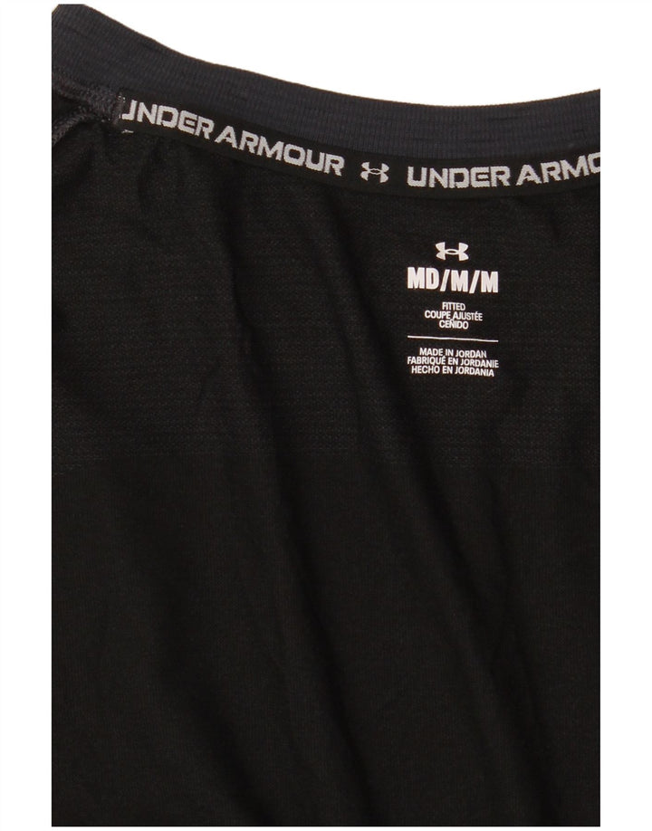 Under Armour Mens Camiseta justa Top Médio Azul Marinho