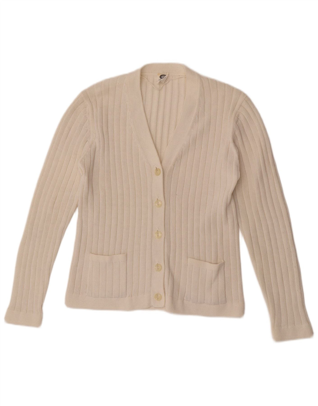 Suéter cardigã feminino C&A EU 48 2XL acrílico branco