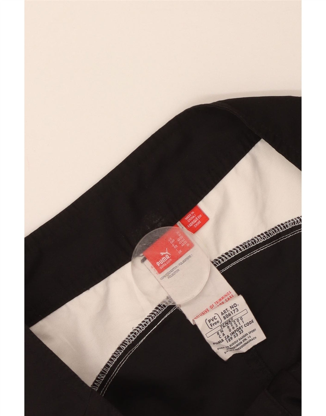 Shorts de natação masculinos Puma Graphic médio preto colorblock poliéster