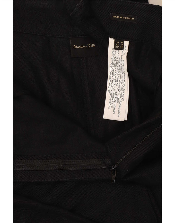 Shorts cargo feminino Massimo Dutti EU 42 grande W32 algodão preto