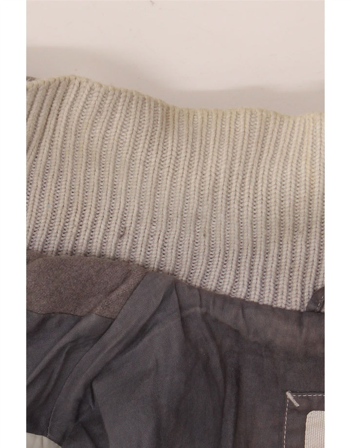 Jaqueta feminina com capuz North Sails UK 10 pequena lã cinza