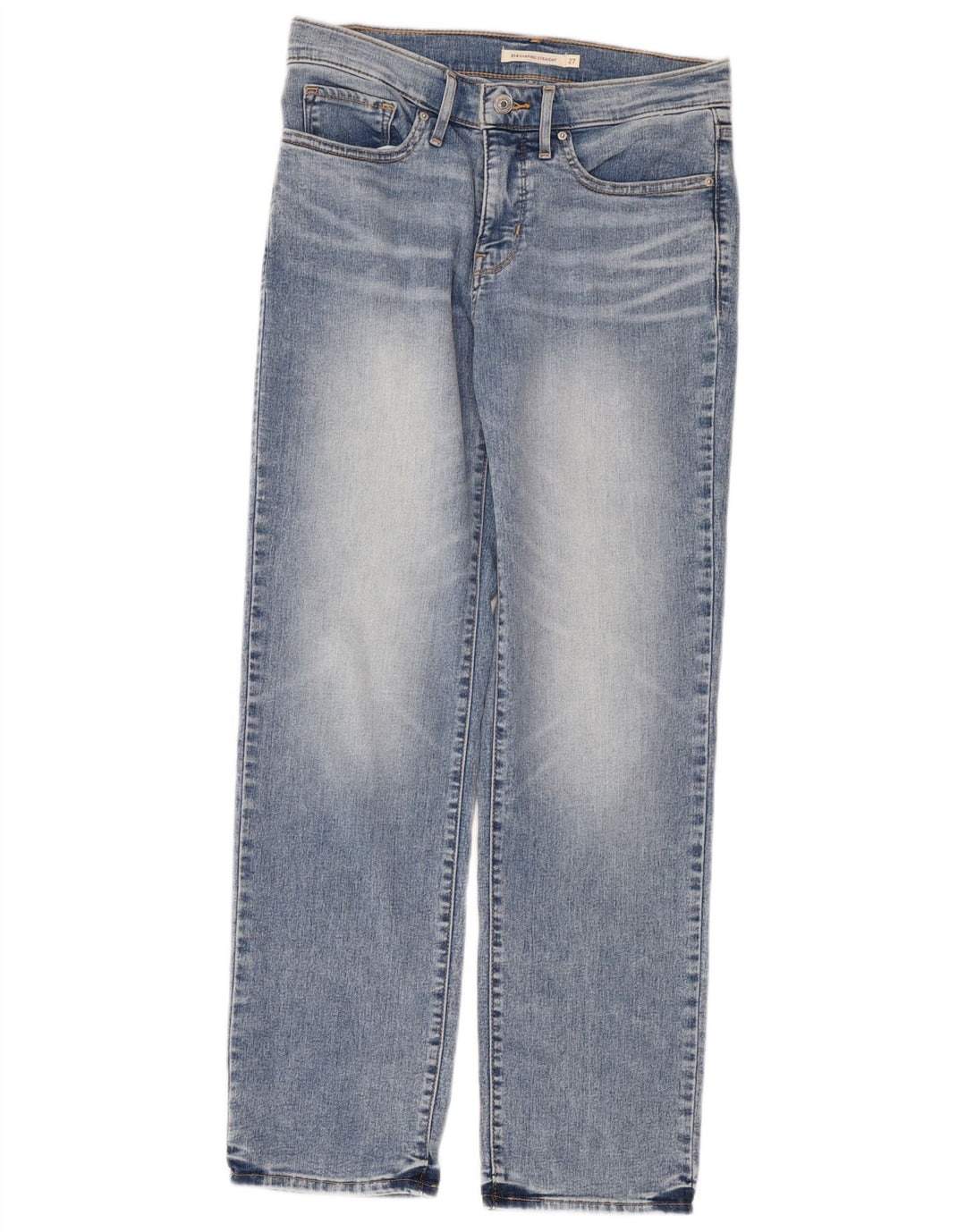 Calça jeans feminina Levi's 314 Shaping Straight W27 L30 azul algodão