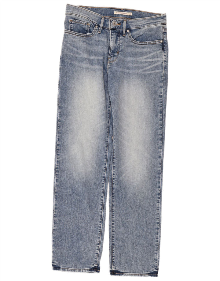 Calça jeans feminina Levi's 314 Shaping Straight W27 L30 azul algodão