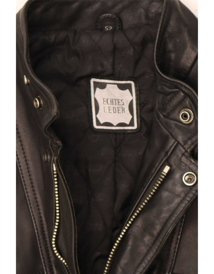 Jaqueta de couro masculina Harro IT 52 XL preta
