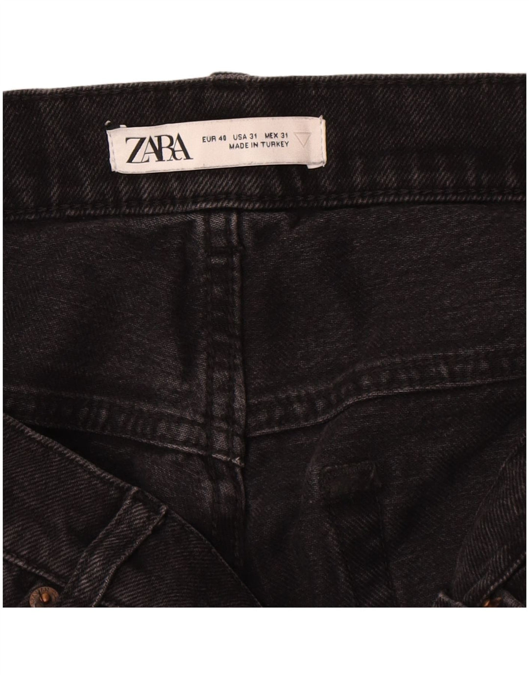 Zara Mens Slim Jeans EU 40 Médio W31 L30 Preto