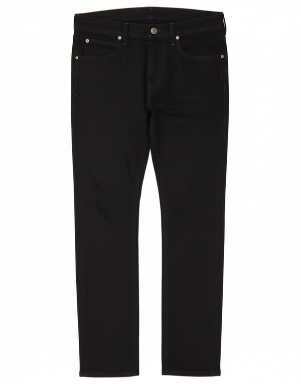 Lee Mens Luke Slim Jeans W30 L30 Algodão Preto