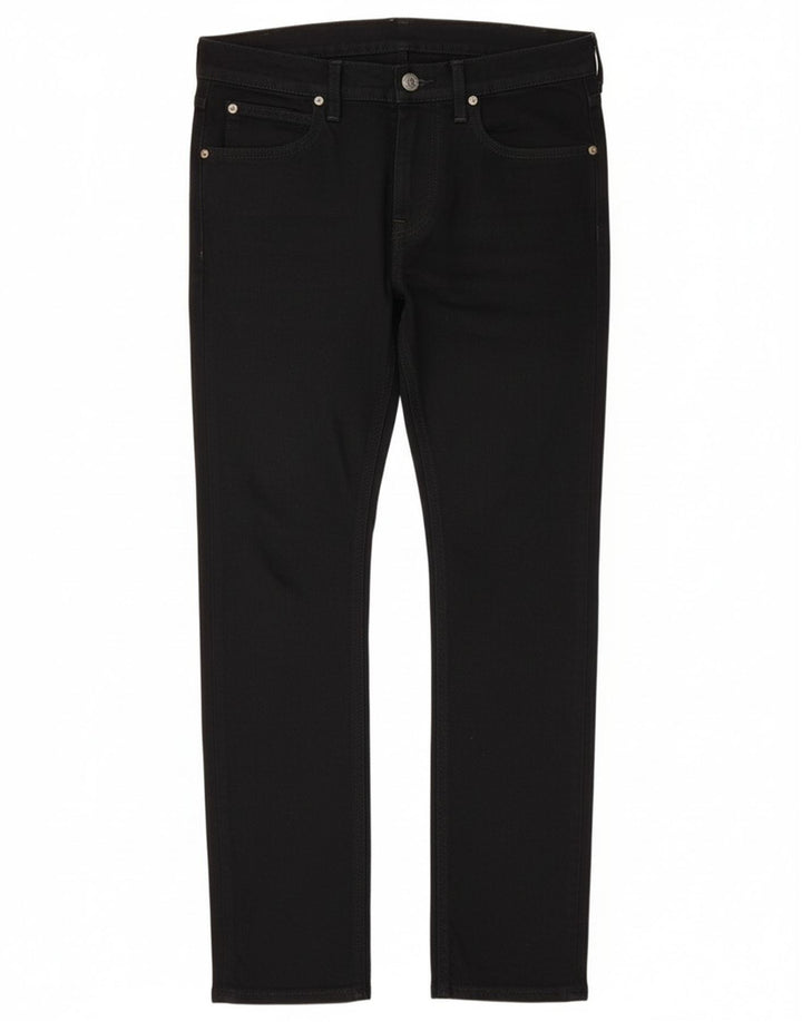 Lee Mens Luke Slim Jeans W30 L30 Algodão Preto